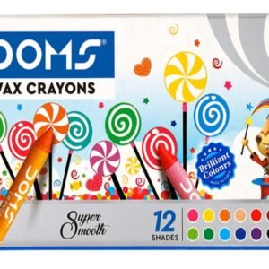 DOMS WAX CRAYONS COLORS 12 SHADE