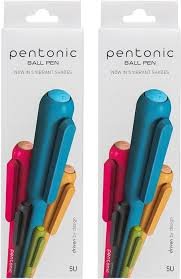 PENTONIC BALL PEN BLUE 5 VIBRANT SHADES PACK