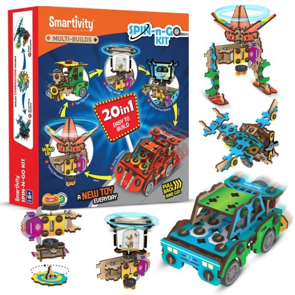 SMARTIVITY 20 IN 1 MULTI BUILDS SPIN N GO KIT