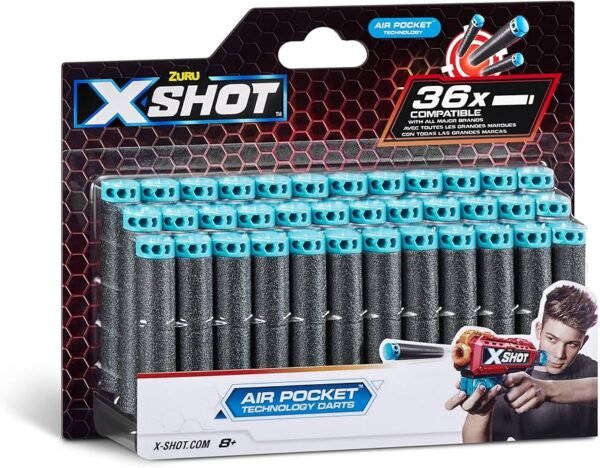 X SHOT EXCEL 36 PACK EXCEL REFILL DARTS COLORCARD X SHOT EXCEL 36 PACK EXCEL REFILL DARTS COLORCARD